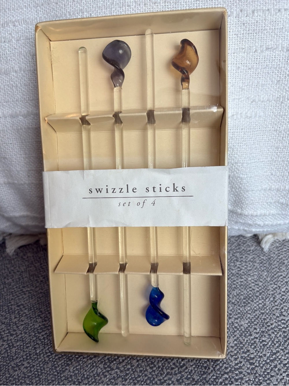 NIB Set of Four Pier 1 Swizzle Sticks 🍹